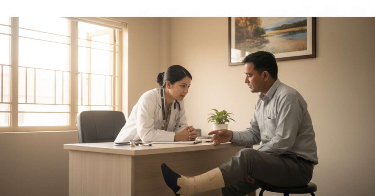 खुट्टाको गोलीगाँठो मर्किनु [Ankle Sprain]: कारण, लक्षण, उपचार र रोकथाम